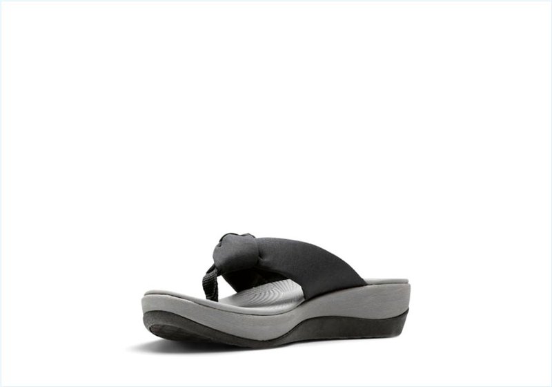  Arla Glison / Black Fabric Womens Sandals