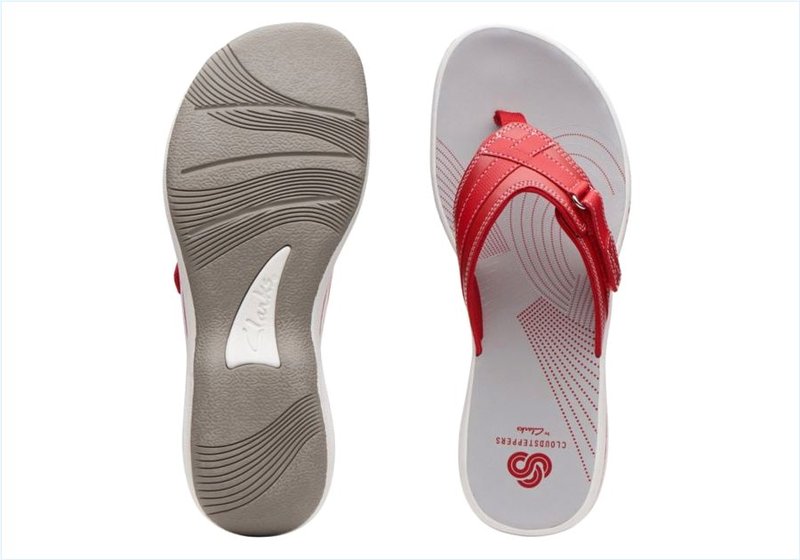  BREEZE SEA / Red Synthetic Womens Sandals