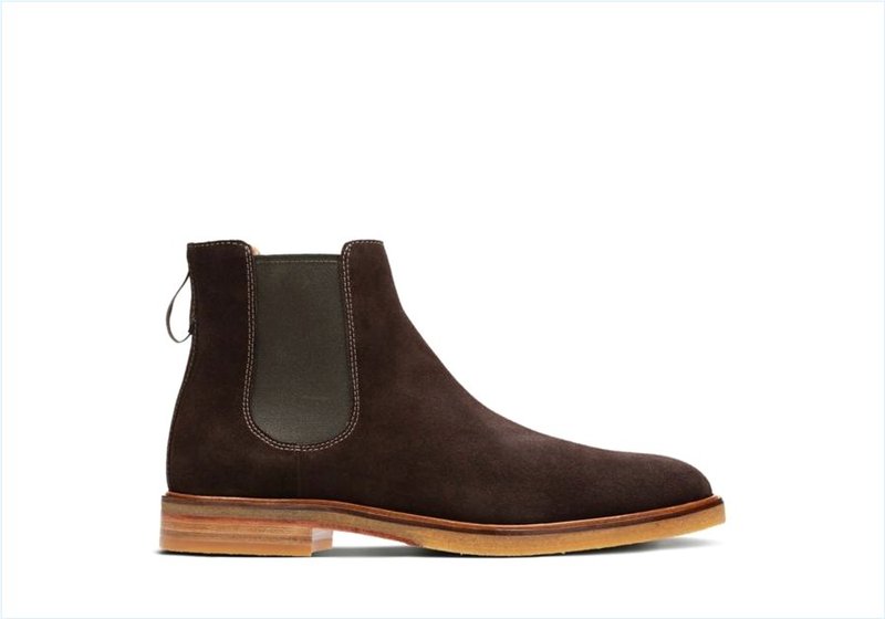  Clarkdale Gobi / Dark Brown Suede Mens Boots