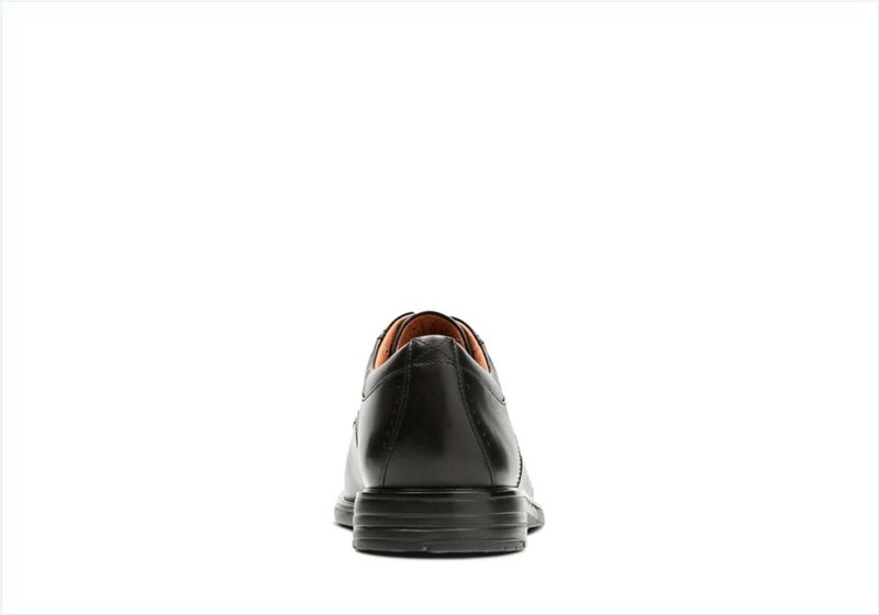  Un Kenneth Way / Black Leather Mens Shoes