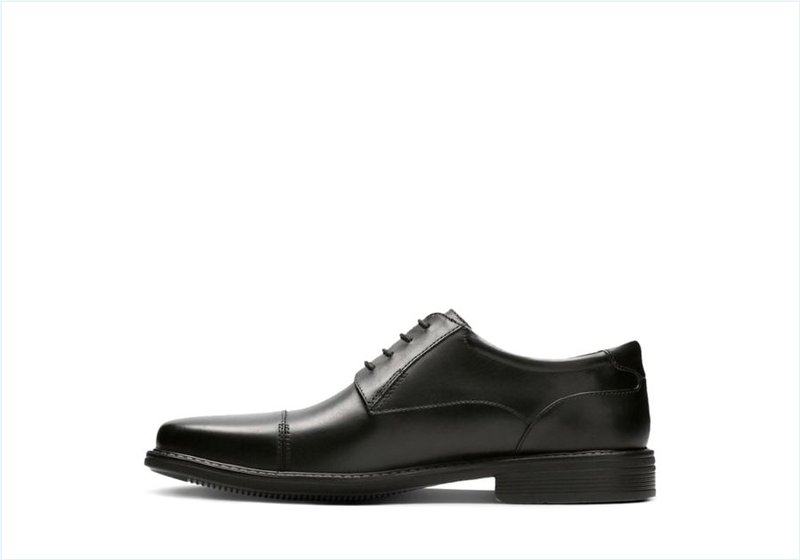  Wenham Cap / Black Leather Mens Shoes