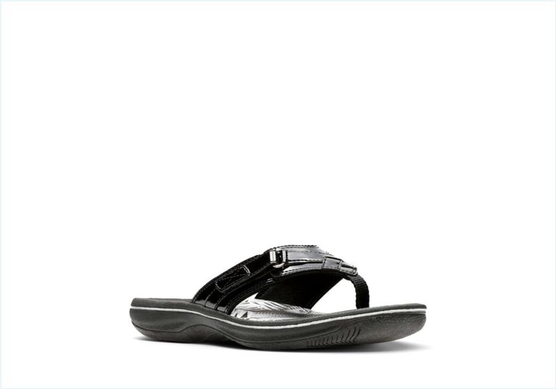  BREEZE SEA / Black Patent Womens Sandals