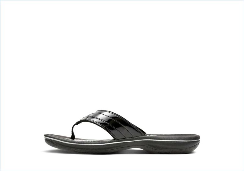  BREEZE SEA / Black Patent Womens Sandals