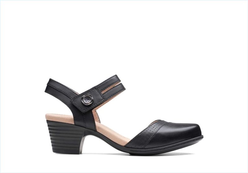  Valarie Rally / Black Leather Womens Sandals