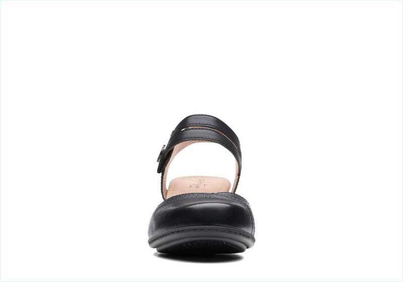  Valarie Rally / Black Leather Womens Sandals