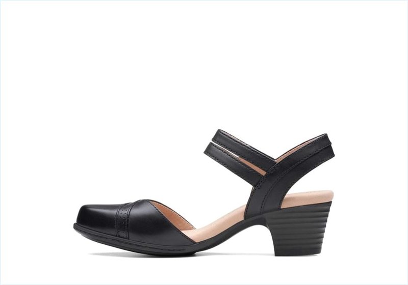  Valarie Rally / Black Leather Womens Sandals