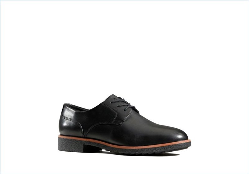  Griffin Lane / Black Leather Womens Shoes