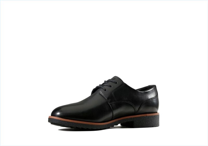  Griffin Lane / Black Leather Womens Shoes