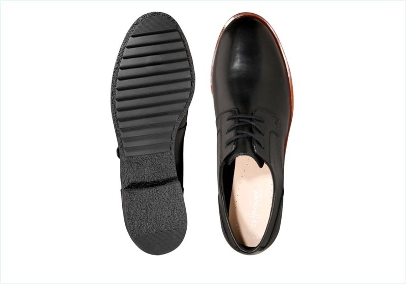  Griffin Lane / Black Leather Womens Shoes