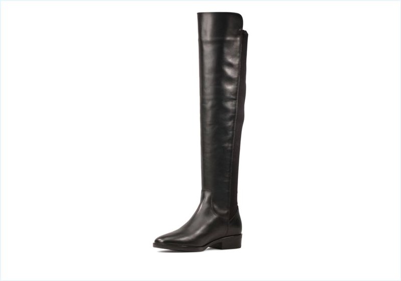  Pure Caddy / Black Leather Womens Boots