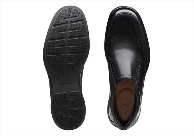  Kempton Free / Black Leather Mens Shoes