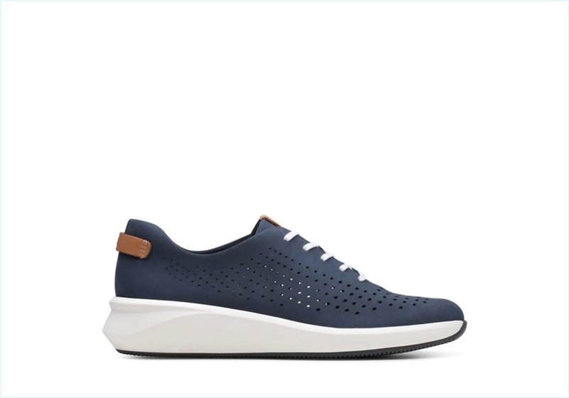  Un Rio Tie / Navy Nubuck Womens Sport Shoes