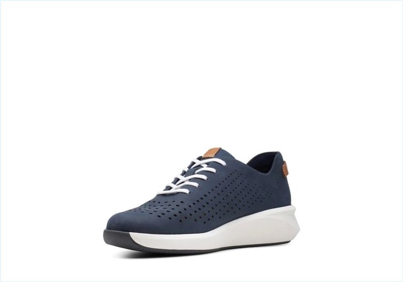  Un Rio Tie / Navy Nubuck Womens Sport Shoes