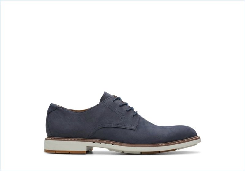  Un Elott Lace / Navy Nubuck Mens Shoes