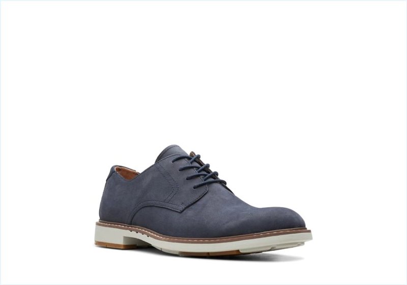  Un Elott Lace / Navy Nubuck Mens Shoes