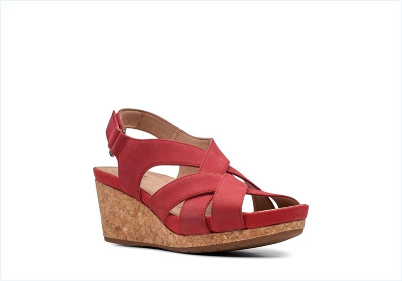  Un Capri Step / Red Nubuck Womens Sandals