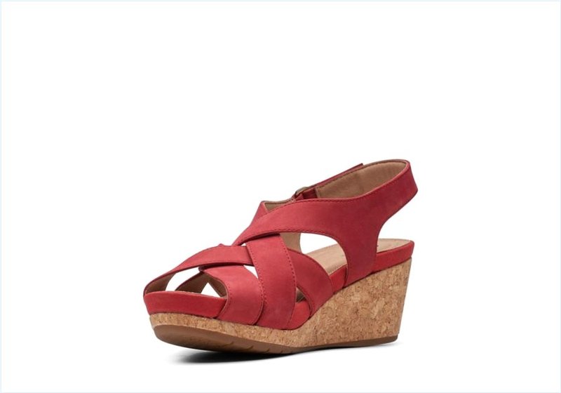  Un Capri Step / Red Nubuck Womens Sandals