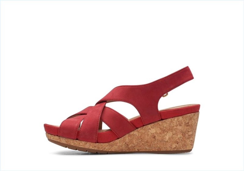  Un Capri Step / Red Nubuck Womens Sandals