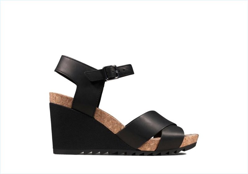  Flex Sun / Black Leather Womens Sandals