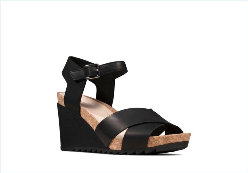  Flex Sun / Black Leather Womens Sandals