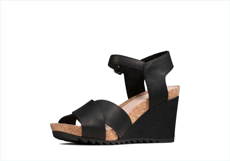  Flex Sun / Black Leather Womens Sandals