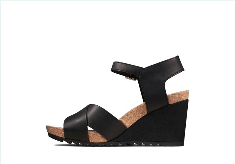  Flex Sun / Black Leather Womens Sandals