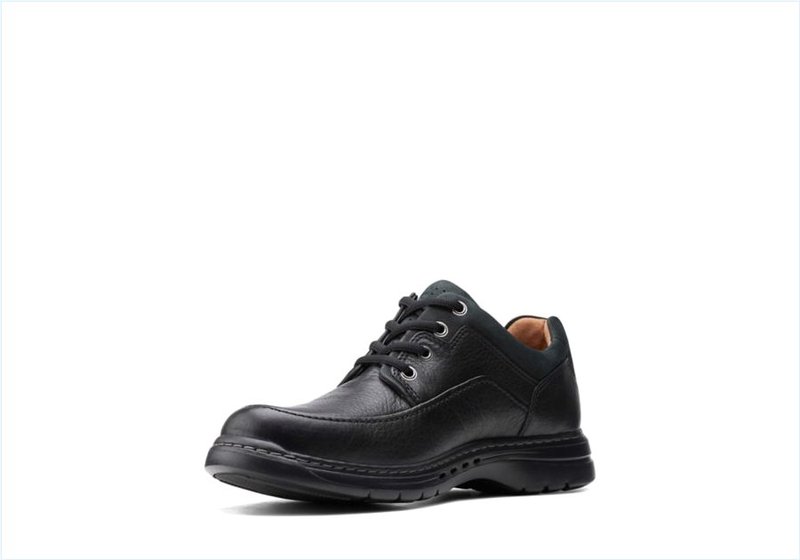  Un Brawley Lace / Black Leather Mens Shoes