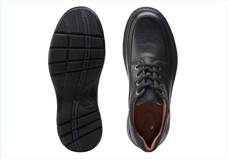  Un Brawley Lace / Black Leather Mens Shoes