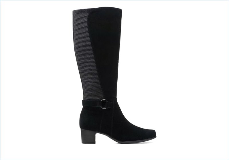  Un Damson Hi / Black Suede Womens Boots