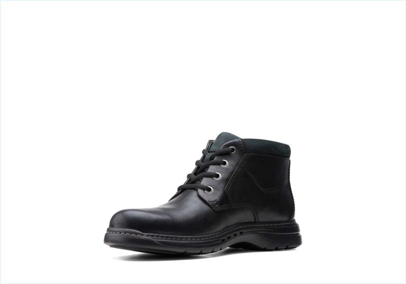  Brawley Up / Black Leather Mens Boots