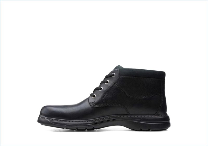  Brawley Up / Black Leather Mens Boots