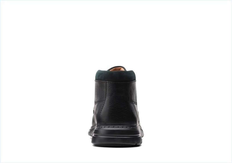  Brawley Up / Black Leather Mens Boots