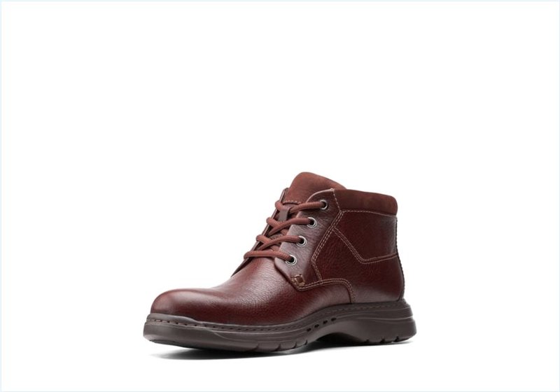  Brawley Up / Mahogany Leather Mens Boots