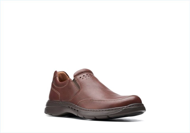  Un Brawley Step / Mahogany Leather Mens Shoes