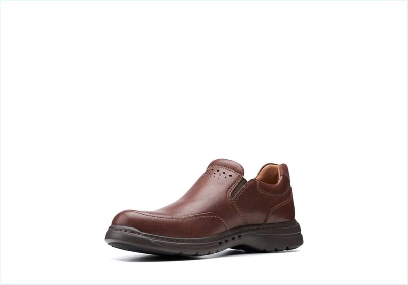  Un Brawley Step / Mahogany Leather Mens Shoes