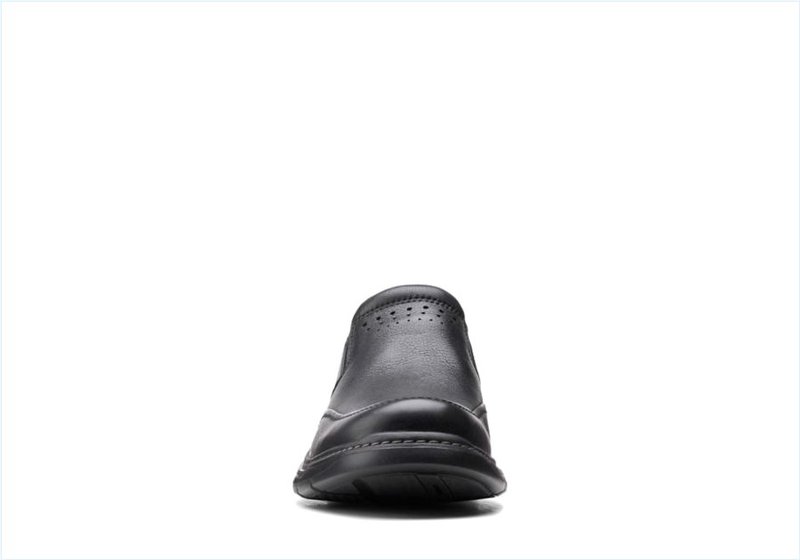  Un Brawley Step / Black Leather Mens Shoes