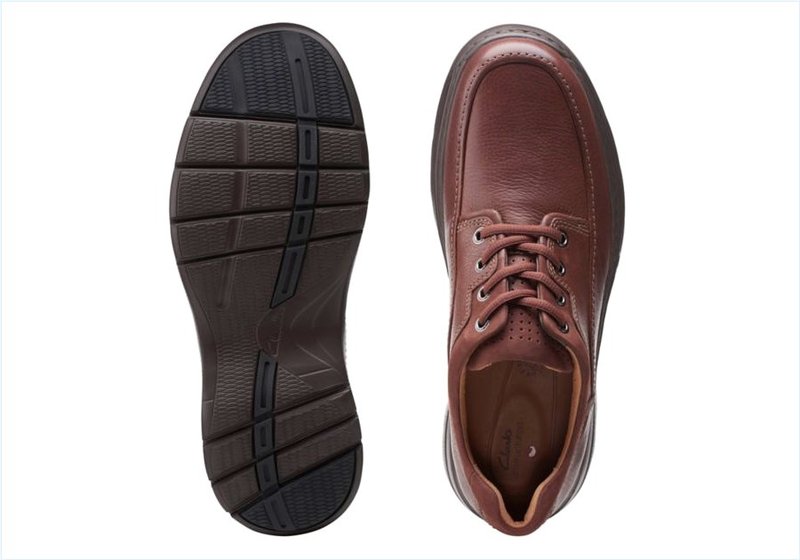  Un Brawley Lace / Mahogany Leather Mens Shoes