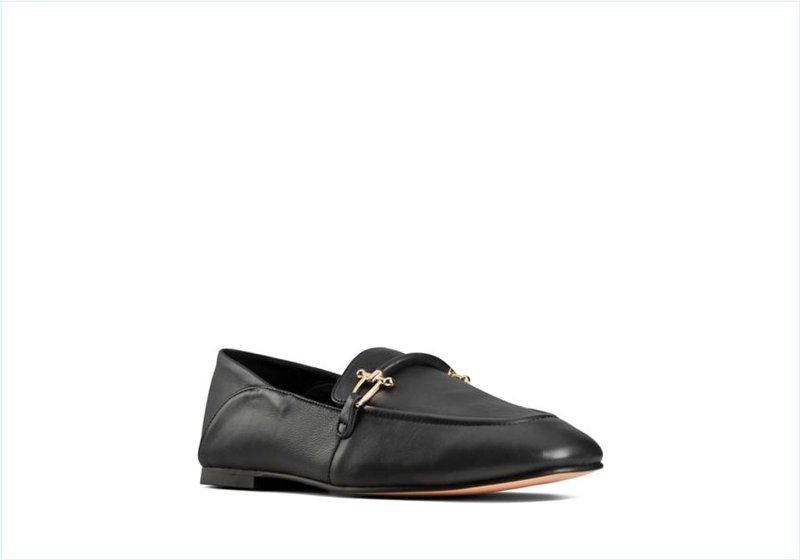  Pure 2 Loafer / Black Leather Womens Shoes