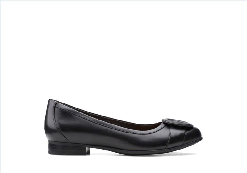  Un Blush Cove / Black Leather Womens Shoes