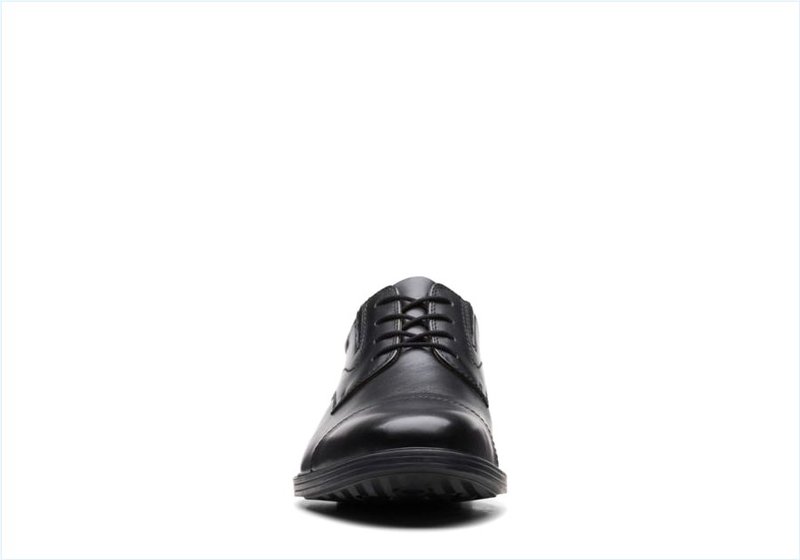  Whiddon Cap / Black Leather Mens Shoes