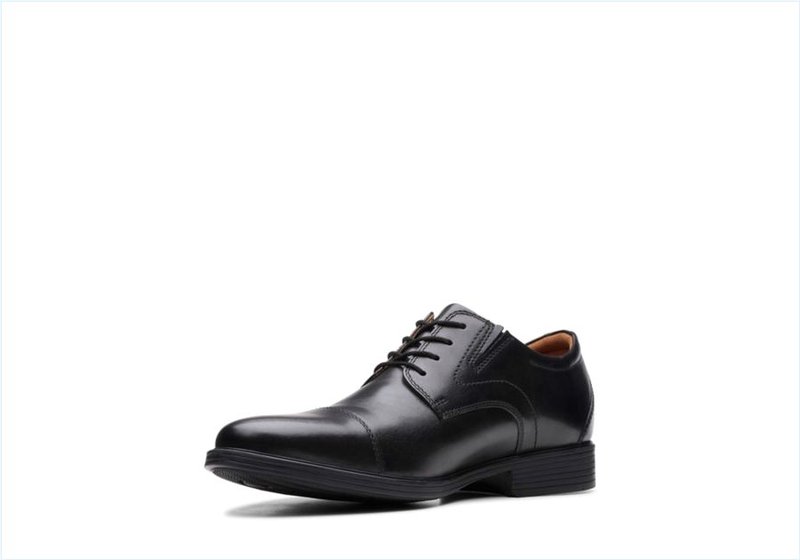  Whiddon Cap / Black Leather Mens Shoes