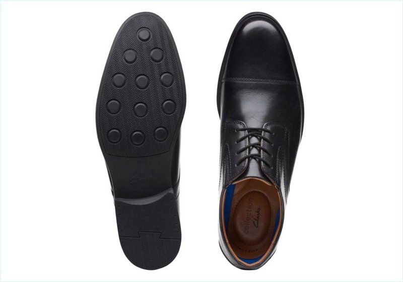  Whiddon Cap / Black Leather Mens Shoes