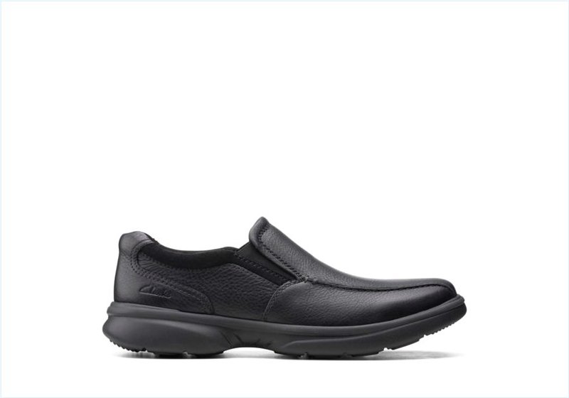  Bradley Step / Black Tumbled Leather Mens Shoes