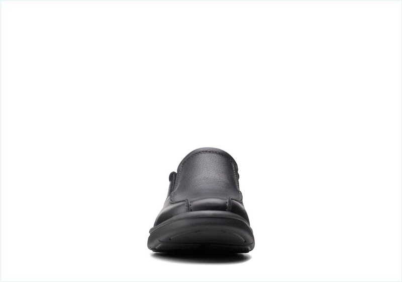  Bradley Step / Black Tumbled Leather Mens Shoes