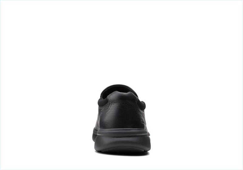  Bradley Step / Black Tumbled Leather Mens Shoes