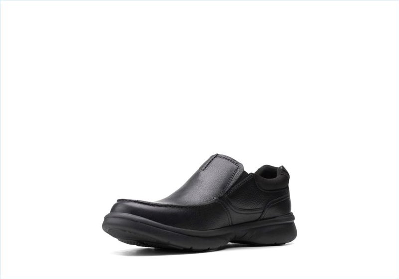  Bradley Free / Black Tumbled Leather Mens Shoes