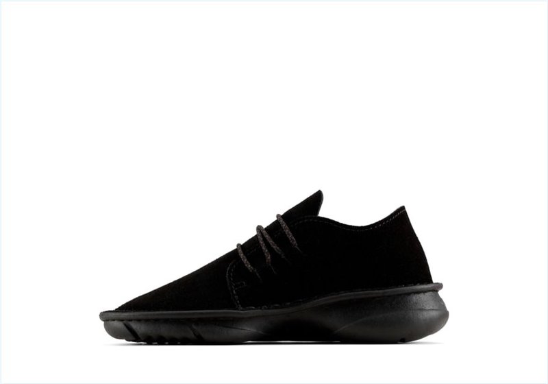  Clarks Origin / Black Suede Womens Sport Shoes