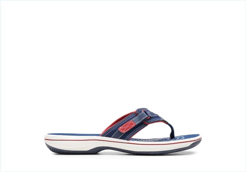  BREEZE SEA / Navy/Red Womens Sandals