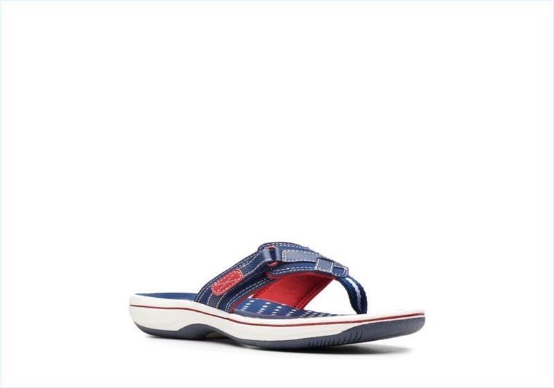  BREEZE SEA / Navy/Red Womens Sandals