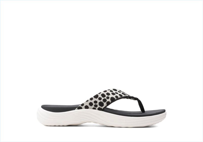  Lola Point / Black/White Womens Sport Sandals